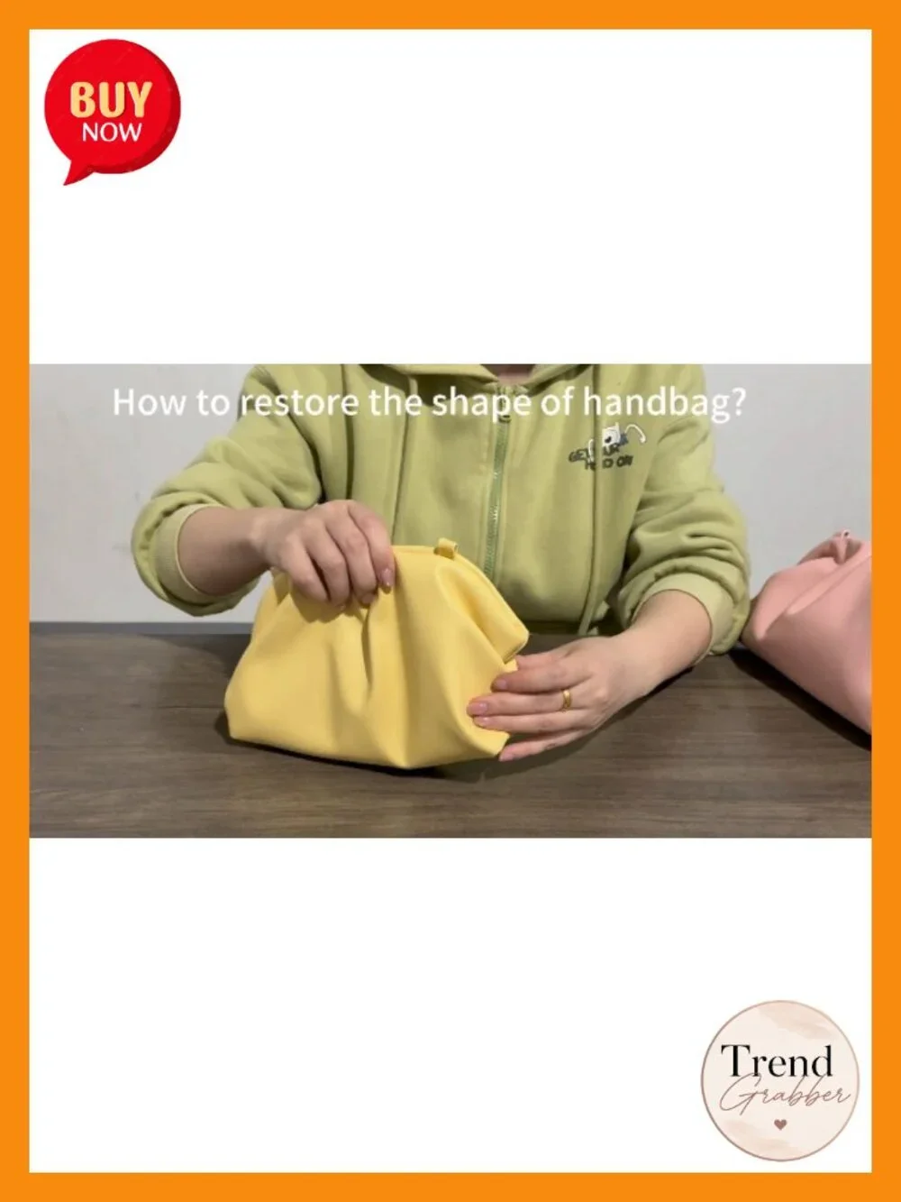 Dressy Pleated Vegan Leather Clutch Purse Super Soft Cloud Dumpling Clutch Bag